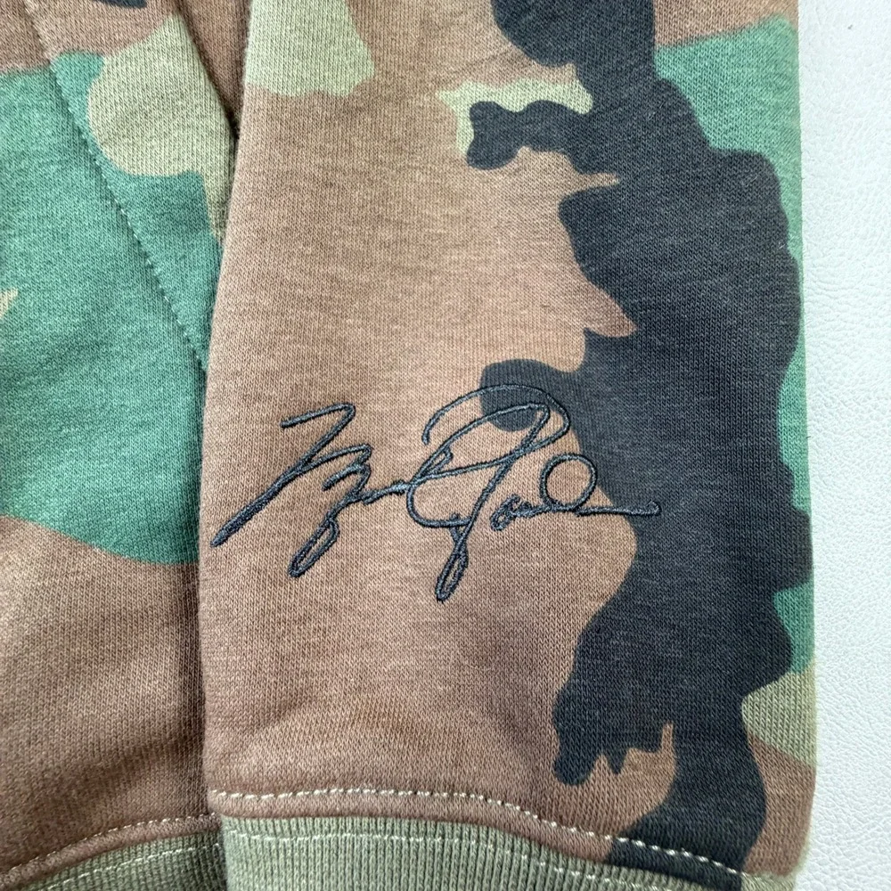 Jordan Kids Medium 10-12 Camo‎ Pullover Hoodie Green Brown Jumpman Logo Fleece